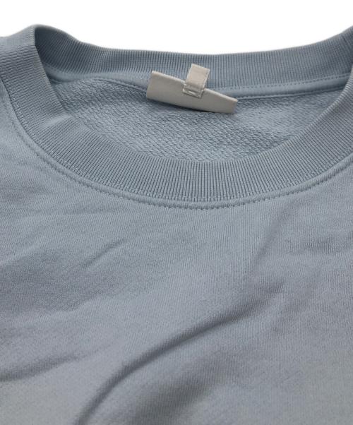 maison kitsune（メゾンキツネ）MAISON KITSUNE (メゾンキツネ) チラックス パッチ レギュラー スウェットシャツ ブルー サイズ:XLの古着・服飾アイテム