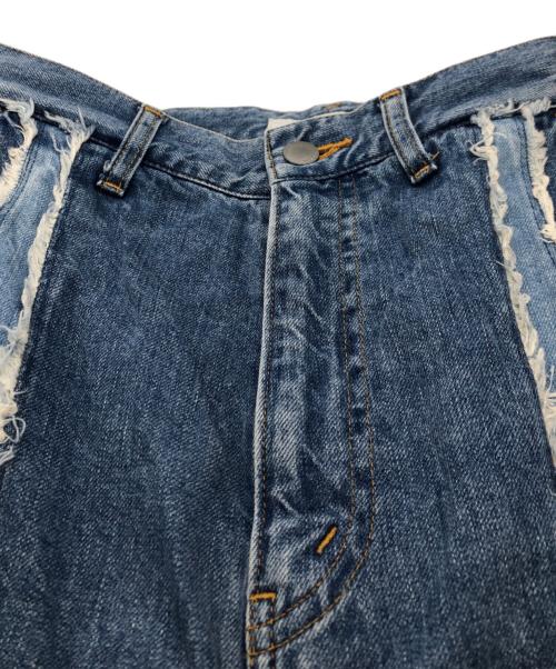 jieda（ジエダ）Jieda (ジエダ) SWITCHING OVER DENIM PANTS ブルー サイズ:1の古着・服飾アイテム