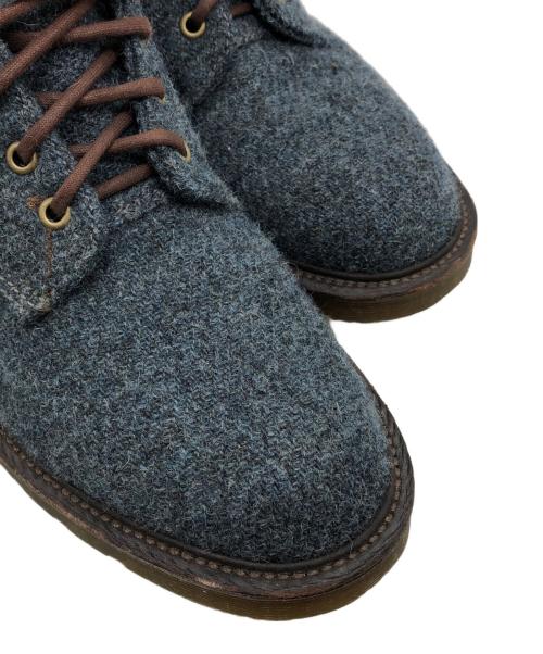Dr.Martens（ドクターマーチン）Dr.Martens (ドクターマーチン) Harris Tweed (ハリスツイード) ツイードブーツ ネイビー サイズ:UK8の古着・服飾アイテム