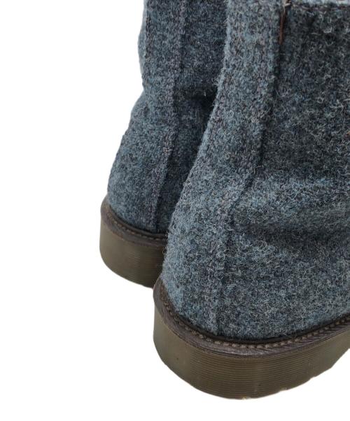 Dr.Martens（ドクターマーチン）Dr.Martens (ドクターマーチン) Harris Tweed (ハリスツイード) ツイードブーツ ネイビー サイズ:UK8の古着・服飾アイテム