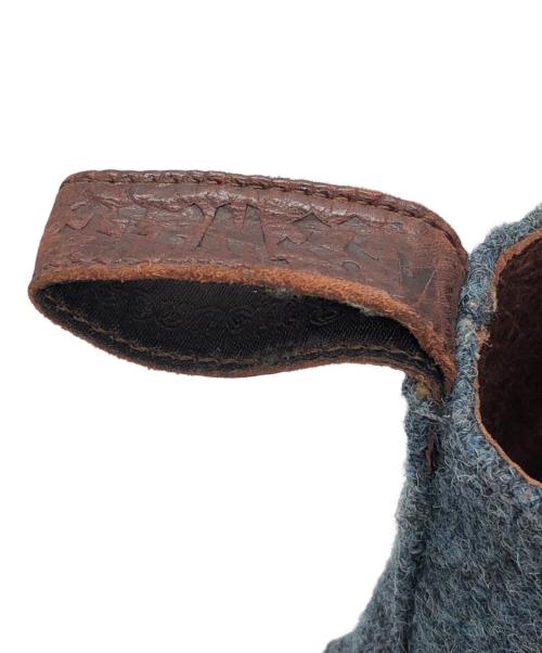 Dr.Martens（ドクターマーチン）Dr.Martens (ドクターマーチン) Harris Tweed (ハリスツイード) ツイードブーツ ネイビー サイズ:UK8の古着・服飾アイテム