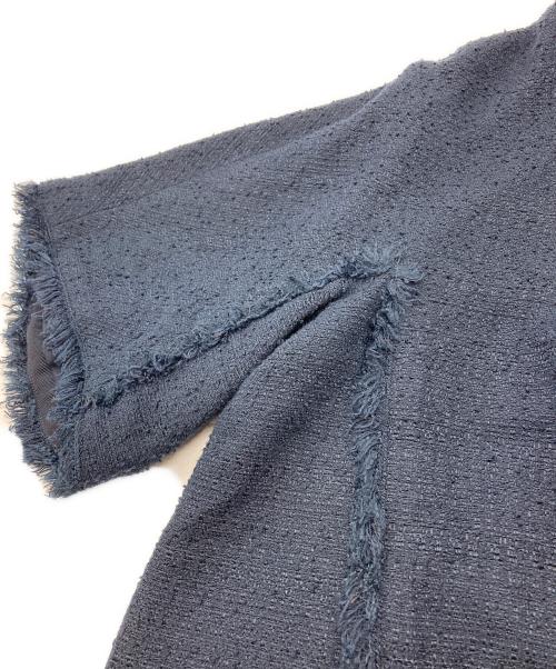 ADORE（アドーア）ADORE (アドーア) サマーツィードブラウス ネイビー サイズ:Mの古着・服飾アイテム