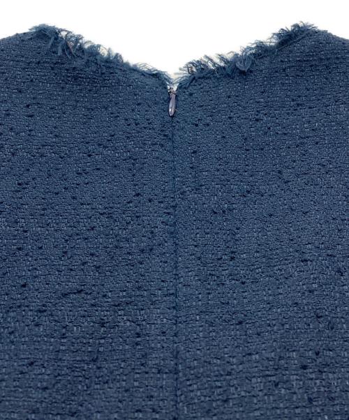 ADORE（アドーア）ADORE (アドーア) サマーツィードブラウス ネイビー サイズ:Mの古着・服飾アイテム