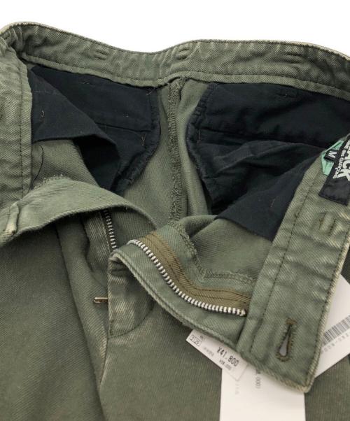 BLACK COMME des GARCONS（ブラックコムデギャルソン）BLACK COMME des GARCONS (ブラックコムデギャルソン) テーパードデニムパンツ グリーン サイズ:M 未使用品の古着・服飾アイテム