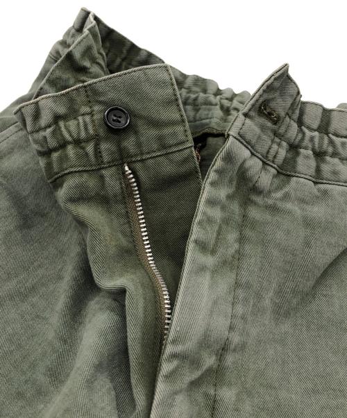BLACK COMME des GARCONS（ブラックコムデギャルソン）BLACK COMME des GARCONS (ブラックコムデギャルソン) chemical wash trousers グリーン サイズ:Mの古着・服飾アイテム
