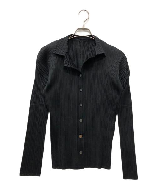 PLEATS PLEASE（プリーツプリーズ）PLEATS PLEASE (プリーツプリーズ) プリーツシャツ ブラック サイズ:3の古着・服飾アイテム