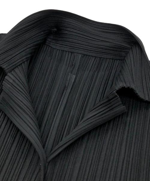 PLEATS PLEASE（プリーツプリーズ）PLEATS PLEASE (プリーツプリーズ) プリーツシャツ ブラック サイズ:3の古着・服飾アイテム