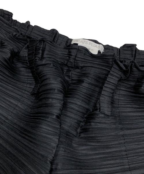 PLEATS PLEASE（プリーツプリーズ）PLEATS PLEASE (プリーツプリーズ) 横プリーツパンツ ブラック サイズ:3の古着・服飾アイテム