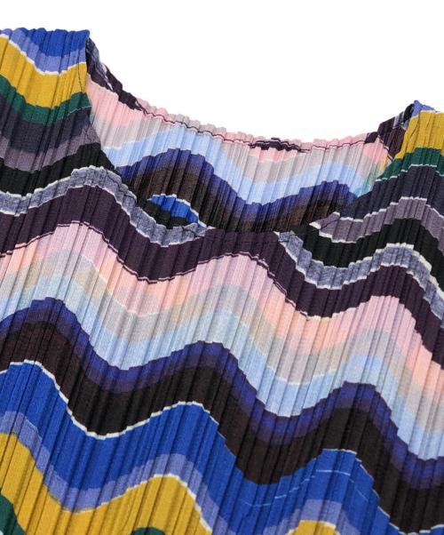 PLEATS PLEASE（プリーツプリーズ）PLEATS PLEASE (プリーツプリーズ) プリーツカットソー マルチカラー サイズ:3の古着・服飾アイテム