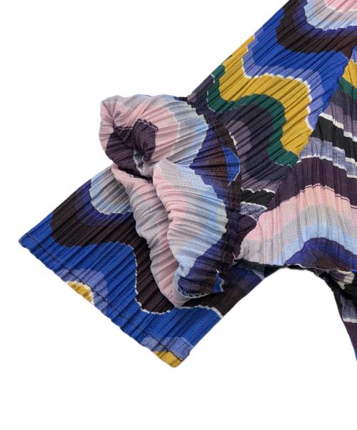 PLEATS PLEASE（プリーツプリーズ）PLEATS PLEASE (プリーツプリーズ) プリーツカットソー マルチカラー サイズ:3の古着・服飾アイテム