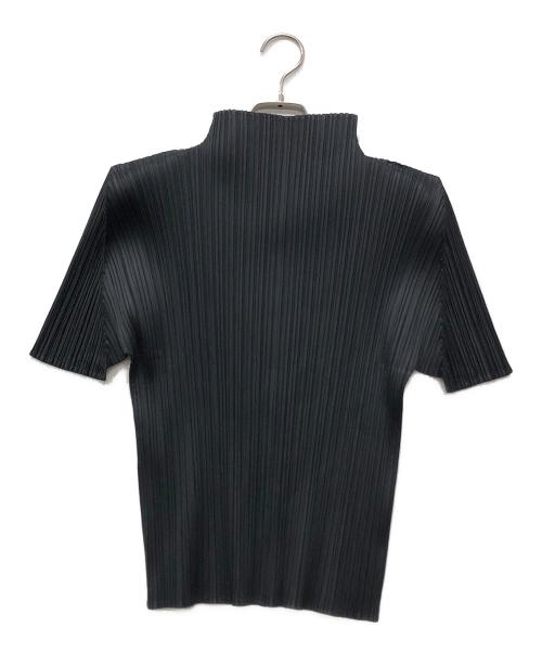 PLEATS PLEASE（プリーツプリーズ）PLEATS PLEASE (プリーツプリーズ) ハイネックプリーツカットソー ブラック サイズ:3の古着・服飾アイテム