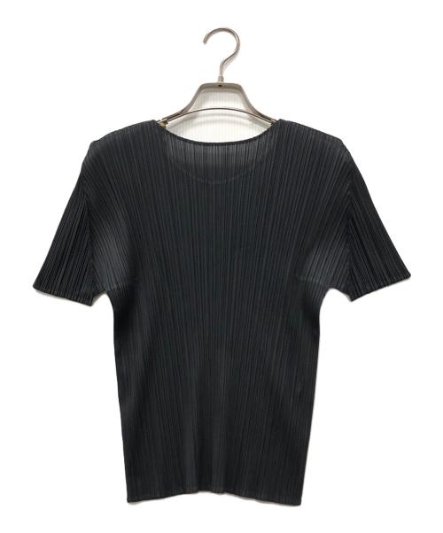 PLEATS PLEASE（プリーツプリーズ）PLEATS PLEASE (プリーツプリーズ) プリーツカットソー ブラック サイズ:3の古着・服飾アイテム