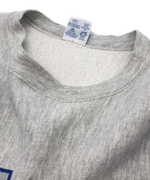 Champion REVERSE WEAVE（チャンピオン リバース ウィーブ）Champion REVERSE WEAVE (チャンピオン リバース ウィーブ) 三段プリントリバースウィーブスウェット グレー サイズ:Lの古着・服飾アイテム