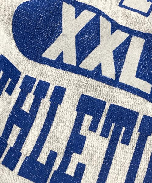 Champion REVERSE WEAVE（チャンピオン リバース ウィーブ）Champion REVERSE WEAVE (チャンピオン リバース ウィーブ) 三段プリントリバースウィーブスウェット グレー サイズ:Lの古着・服飾アイテム