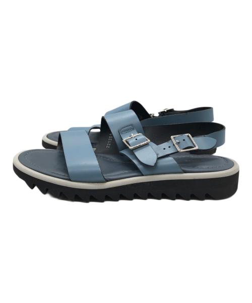 AURALEE（オーラリー）AURALEE (オーラリー) LEATHER BELT SANDALS ブルー サイズ:7の古着・服飾アイテム