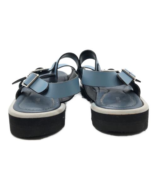 AURALEE（オーラリー）AURALEE (オーラリー) LEATHER BELT SANDALS ブルー サイズ:7の古着・服飾アイテム