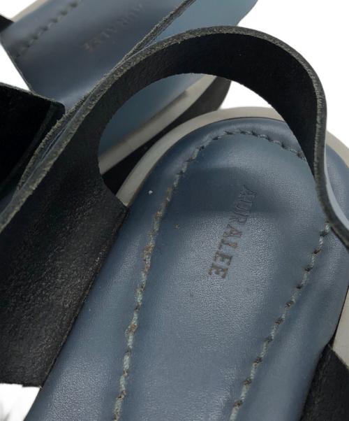 AURALEE（オーラリー）AURALEE (オーラリー) LEATHER BELT SANDALS ブルー サイズ:7の古着・服飾アイテム