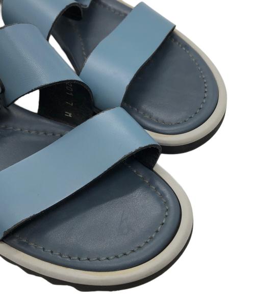 AURALEE（オーラリー）AURALEE (オーラリー) LEATHER BELT SANDALS ブルー サイズ:7の古着・服飾アイテム