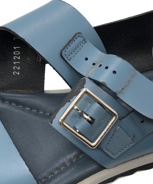 AURALEE（オーラリー）AURALEE (オーラリー) LEATHER BELT SANDALS ブルー サイズ:7の古着・服飾アイテム