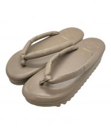 foot the coacher×UNDERCOVER（フットザコーチャー×アンダーカバー）の古着「shark sole leather setta」｜ベージュ