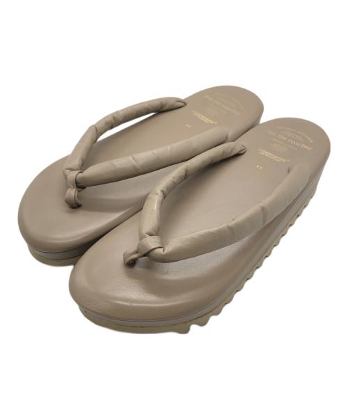 foot the coacher（フットザコーチャー）foot the coacher (フットザコーチャー) UNDERCOVER (アンダーカバー) shark sole leather setta ベージュ サイズ:8.5の古着・服飾アイテム