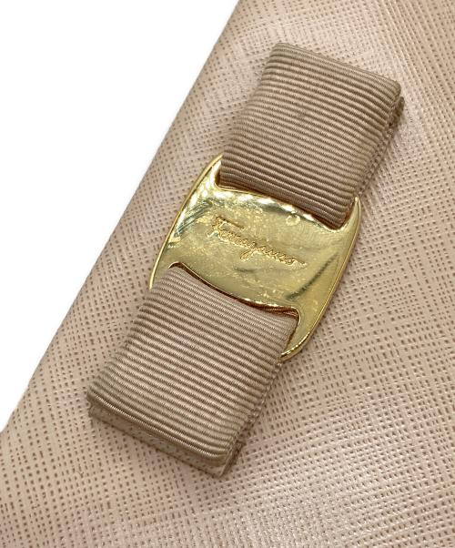 Salvatore Ferragamo（サルヴァトーレ フェラガモ）Salvatore Ferragamo (サルヴァトーレ フェラガモ) ヴァラリボン2WAYバッグ ピンクの古着・服飾アイテム