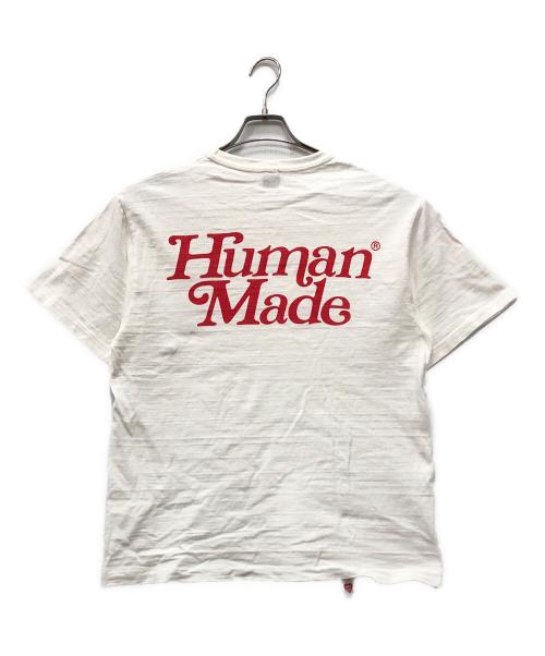 HUMAN MADE（ヒューマンメイド）HUMAN MADE (ヒューマンメイド) ハートロゴプリントTシャツ ホワイト サイズ:Lの古着・服飾アイテム