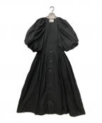 noir kei ninomiyaノワール ケイ ニノミヤ）の古着「パフスリーブ ドレス ワンピース」｜ブラック