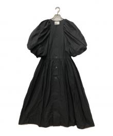 noir kei ninomiya（ノワール ケイ ニノミヤ）の古着「パフスリーブ ドレス ワンピース」｜ブラック