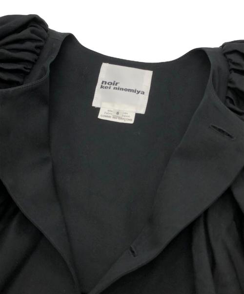 noir kei ninomiya（ノワール ケイ ニノミヤ）noir kei ninomiya (ノワール ケイ ニノミヤ) パフスリーブ ドレス ワンピース ブラック サイズ:Sの古着・服飾アイテム