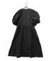 noir kei ninomiya (ノワール ケイ ニノミヤ) パフスリーブ ドレス ワンピース ブラック サイズ:S：29000円