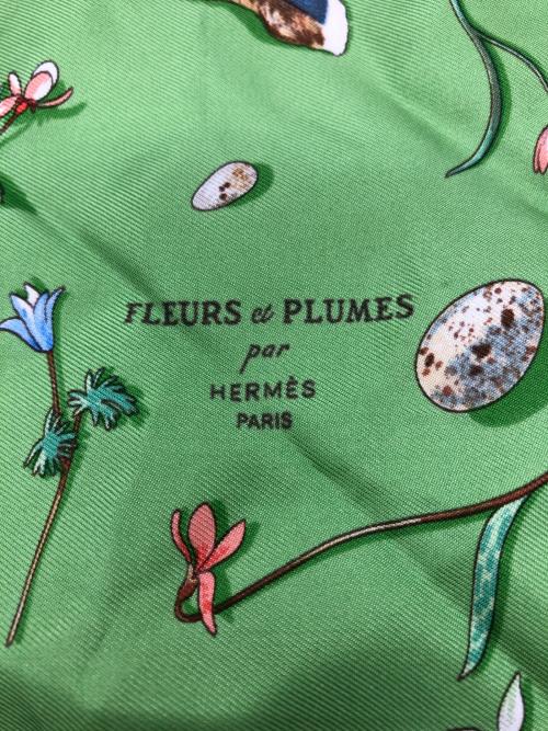 HERMES（エルメス）HERMES (エルメス) スカーフ グリーンの古着・服飾アイテム