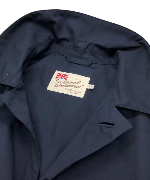 Traditional Weatherwear（トラディショナルウェザーウェア）Traditional Weatherwear (トラディショナルウェザーウェア) ステンカラーコート ネイビー サイズ:40の古着・服飾アイテム