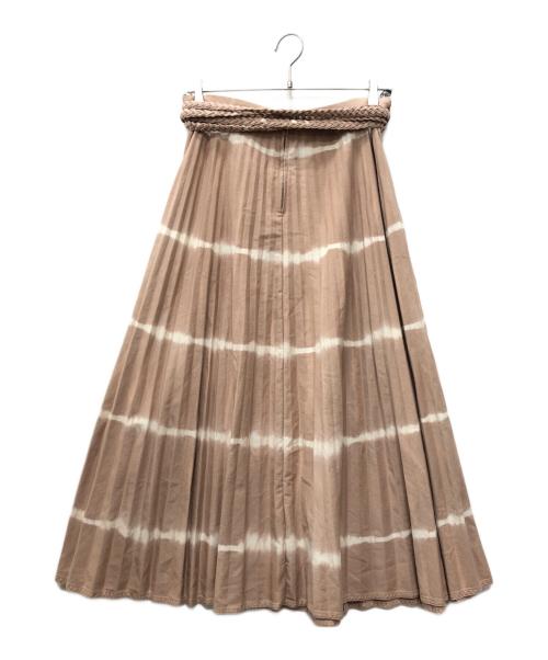 Christian Dior（クリスチャン ディオール）Christian Dior (クリスチャン ディオール) タイダイ柄スカート ベージュ サイズ:44の古着・服飾アイテム