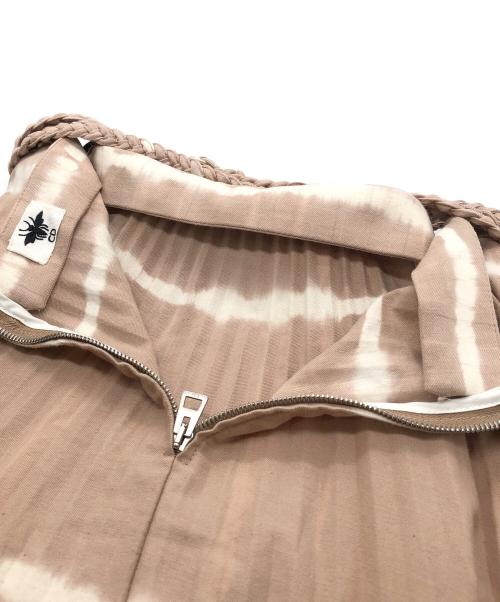 Christian Dior（クリスチャン ディオール）Christian Dior (クリスチャン ディオール) タイダイ柄スカート ベージュ サイズ:44の古着・服飾アイテム