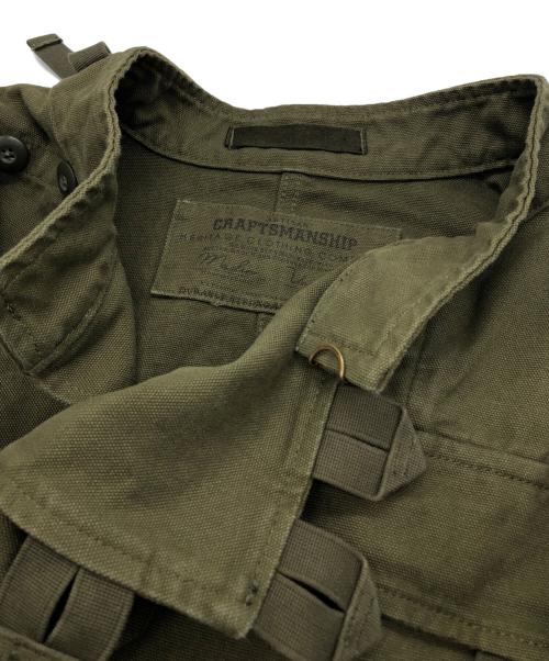 CRAFTSMANSHIP（クラフトマンシップ）CRAFTSMANSHIP (クラフトマンシップ) モーターサイクルジャケット オリーブ サイズ:Lの古着・服飾アイテム