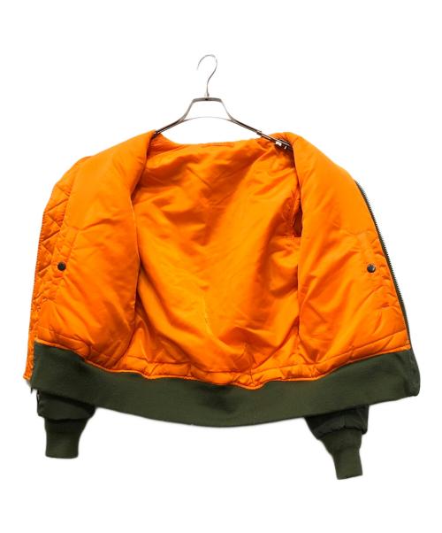 NIKE（ナイキ）NIKE (ナイキ) ALPHA (アルファ) MA-1ジャケット グリーン サイズ:Sの古着・服飾アイテム