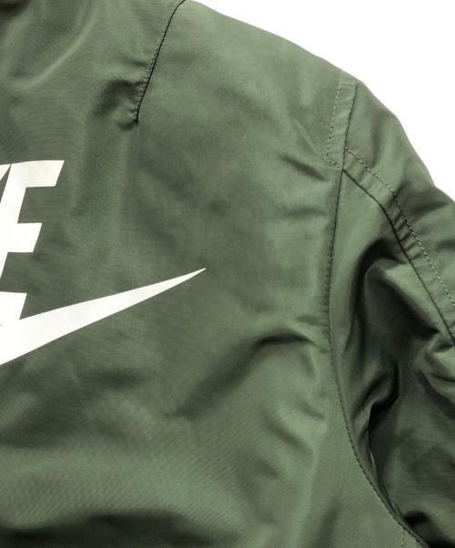 NIKE（ナイキ）NIKE (ナイキ) ALPHA (アルファ) MA-1ジャケット グリーン サイズ:Sの古着・服飾アイテム