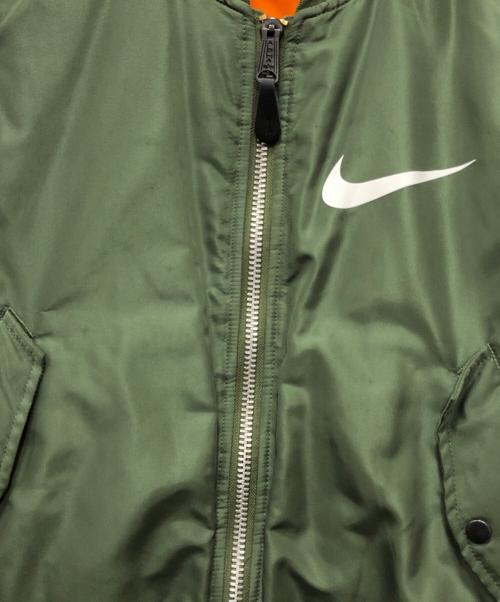 NIKE（ナイキ）NIKE (ナイキ) ALPHA (アルファ) MA-1ジャケット グリーン サイズ:Sの古着・服飾アイテム
