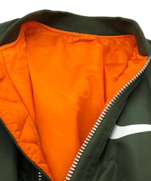 NIKE（ナイキ）NIKE (ナイキ) ALPHA (アルファ) MA-1ジャケット グリーン サイズ:Sの古着・服飾アイテム