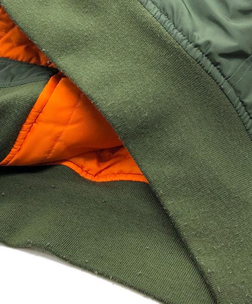 NIKE（ナイキ）NIKE (ナイキ) ALPHA (アルファ) MA-1ジャケット グリーン サイズ:Sの古着・服飾アイテム