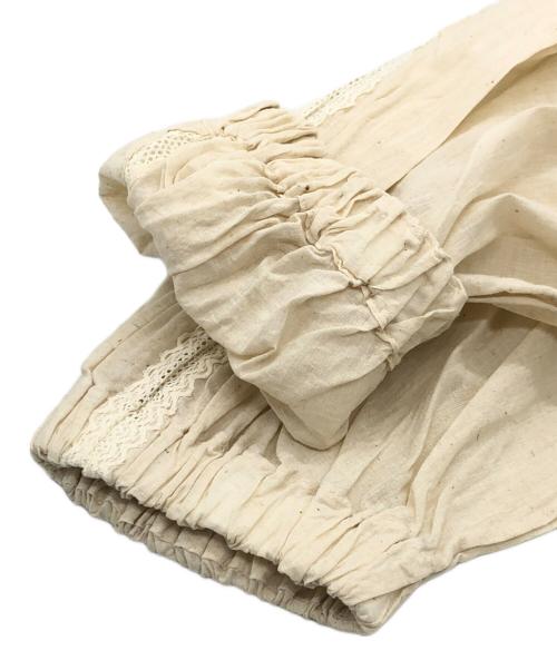 45R（フォーティファイブ・アール）45R (フォーティファイブ・アール) インドカディのリボンブラウス アイボリー サイズ:03の古着・服飾アイテム