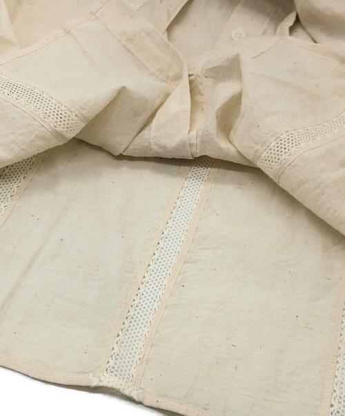 45R（フォーティファイブ・アール）45R (フォーティファイブ・アール) インドカディのリボンブラウス アイボリー サイズ:03の古着・服飾アイテム