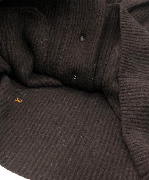 45R（フォーティファイブ・アール）45R (フォーティファイブ・アール) フロート縮絨のショールブルゾン ブラウン サイズ:02の古着・服飾アイテム