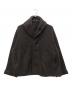 45R（フォーティファイブ・アール）の古着「フロート縮絨のショールブルゾン」｜ブラウン