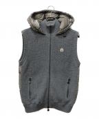 MONCLERモンクレール）の古着「ダウンベスト」｜グレー×ベージュ