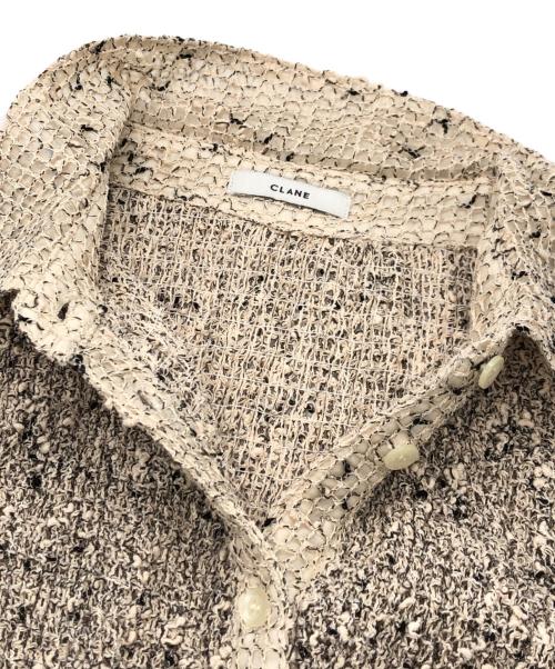 CLANE（クラネ）CLANE (クラネ) MIX MESH GATHER SHIRT ベージュ サイズ:2の古着・服飾アイテム