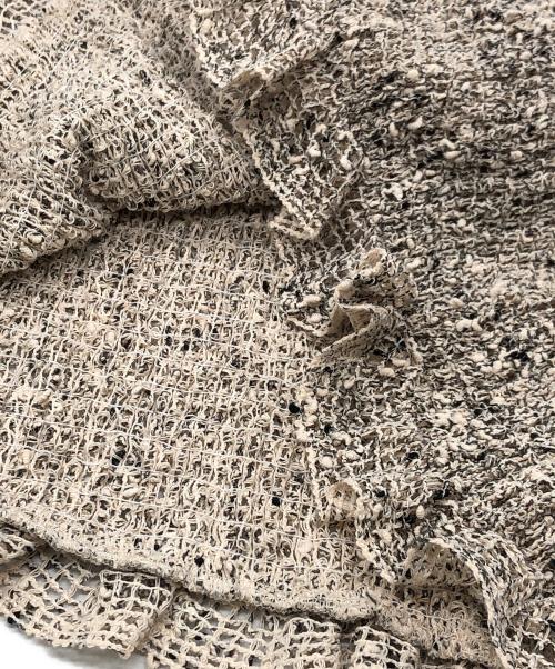 CLANE（クラネ）CLANE (クラネ) MIX MESH GATHER SHIRT ベージュ サイズ:2の古着・服飾アイテム