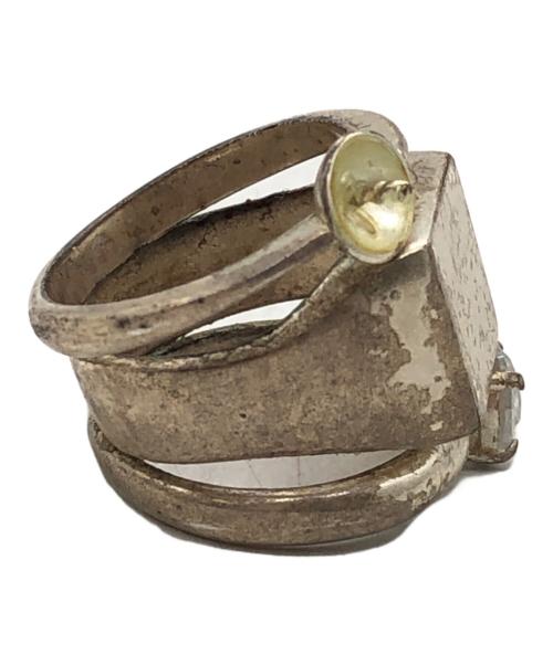 Maison Martin Margiela（メゾンマルタンマルジェラ）Maison Martin Margiela (メゾンマルタンマルジェラ) モチーフドッキングリング シルバー サイズ:13.5号の古着・服飾アイテム