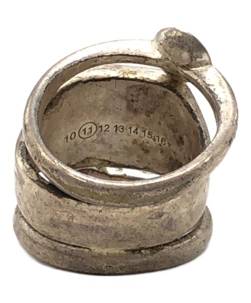 Maison Martin Margiela（メゾンマルタンマルジェラ）Maison Martin Margiela (メゾンマルタンマルジェラ) モチーフドッキングリング シルバー サイズ:13.5号の古着・服飾アイテム